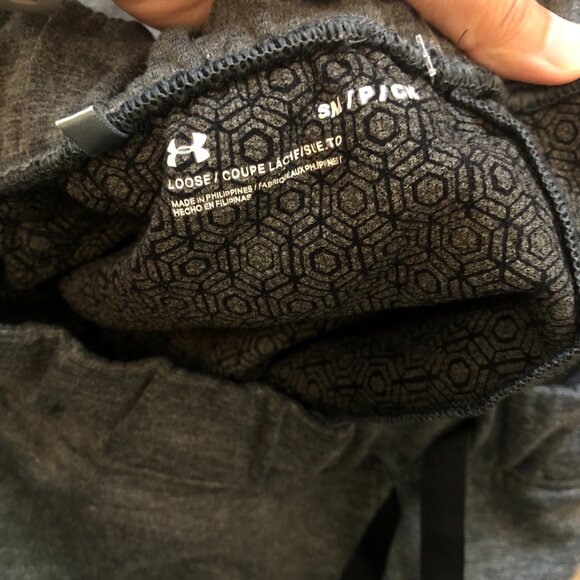 Under Armour Women Sweat Jogger Pants Size S Gray Loose Fit Elastic Waist - Picture 5 of 5